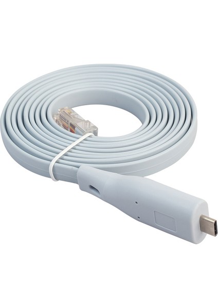 USB Tip C USB C - RJ45 Konsol Kablosu Ethernet Lan Ağ Adaptör Kablosu Windows 8/7 Vista Mac Linux Için 1.8m(Yurt Dışından)