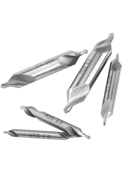 Merkezi Matkap Seti Çelik Uçlar 1.5/2/2.5/3/4 mm 5 Adet Ahşap Kapı Pencere Dolabı Için Yüksek Hız Toplam