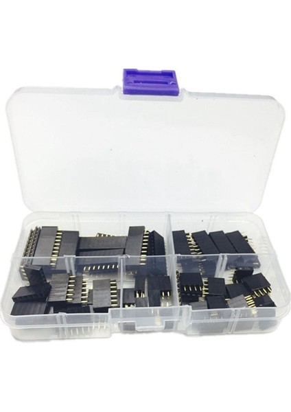 Arduino Istiflenebilir Kalkan Için 90 Adet 2.54MM Dişi Pin Başlık Çeşitler Kiti (Çift Sıra 3/4/6/8/10 Pin) fiyatları