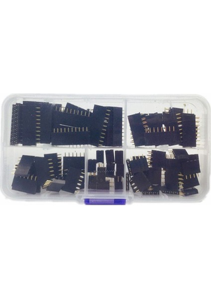 Arduino Istiflenebilir Kalkan Için 90 Adet 2.54MM Dişi Pin Başlık Çeşitler Kiti (Çift Sıra 3/4/6/8/10 Pin) modelleri