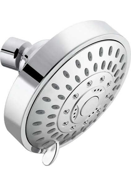 Yüksek Basınçlı Duş Başlığı, Ayarlanabilir Metal Döner Küresel Mafsallı 5 Ayarlı Duş Başlığı, Düşük Basınç ve Su Akışında Bile Mükemmel Duş Deneyimi