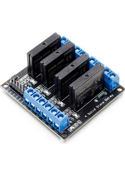 Düşük Seviye 5V 4 Kanal Katı Hal Röle Modülü Ssr G3MB-202P 240V 2A Arduino 4 Yollu Dirençli Çıkış