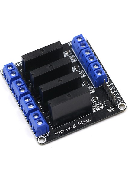 Düşük Seviye 5V 4 Kanal Katı Hal Röle Modülü Ssr G3MB-202P 240V 2A Arduino 4 Yollu Dirençli Çıkış