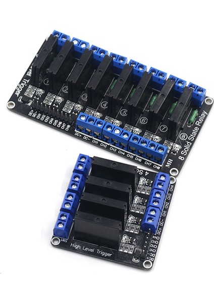 Düşük Seviye 5V 4 Kanal Katı Hal Röle Modülü Ssr G3MB-202P 240V 2A Arduino 4 Yollu Dirençli Çıkış