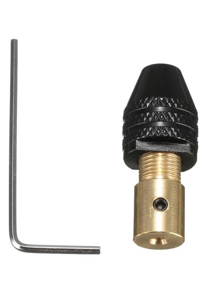 0.3-3.5mm Mini Evrensel 3 Çeneli Matkap Ucu - Siyah (Yurt Dışından)