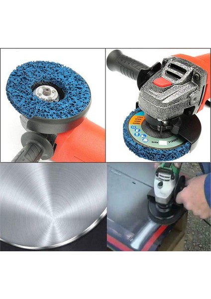 5 Adet Zımpara Aletleri 115MM Tekerlekler Boya Pas Temizleme Metaller Için Temiz Açılı Taşlama Diskleri / Fiberglas / Taş / Ahşap