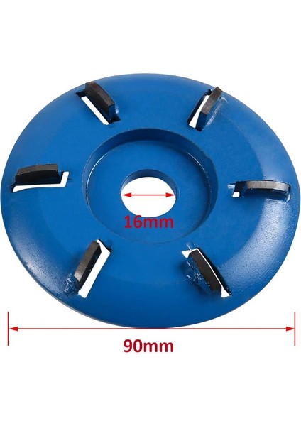 Ahşap Oyma Diski Freze Diski 90MM Çap 16MM Çap Açılı Taşlama Eki 6 Diş Ağaç Işleme Turbo Aracı modelleri