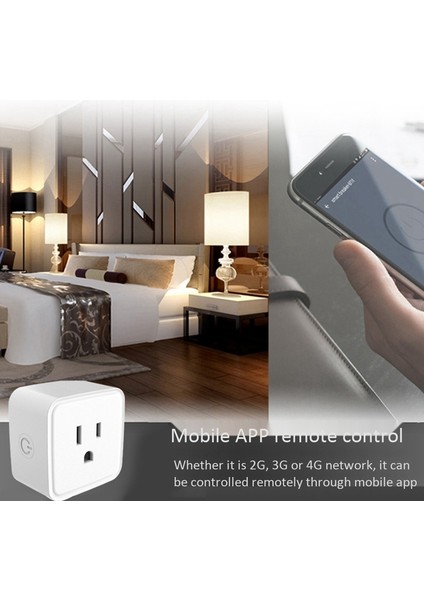 Wifi Akıllı Çıkış Akıllı Güvenli Ev Güç Kontrol Soketi 2.4g Wifi Sadece Alexa ve Google Için Hub Gerekmez Us Plug modelleri