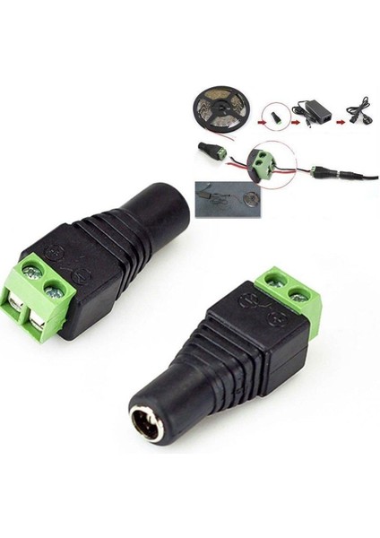 DC12V Fiş Adaptörü Konnektör Erkek 5050 3528 LED Şerit Işık Güç Kaynağı Için fiyatları