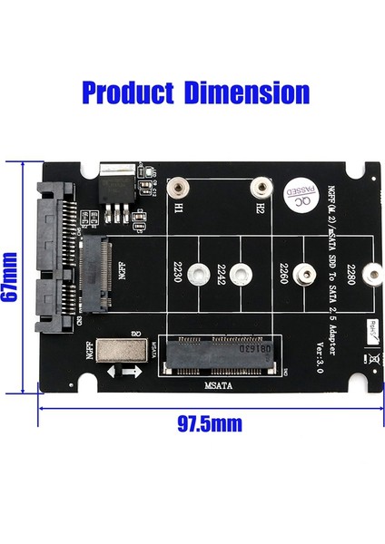 2 Bağlantı Noktalı M.2 Ngff Anahtar B ve Msata SSD - USB 2.0 Adaptör Dönüştürücü Okuyucu Kartı fiyatları