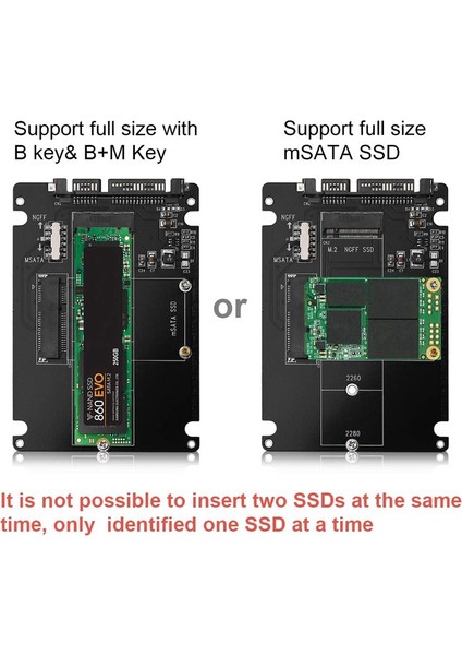 Guangdong Spirit SATA III USB Kablolu Kart Adaptörü - Siyah (Yurt Dışından)