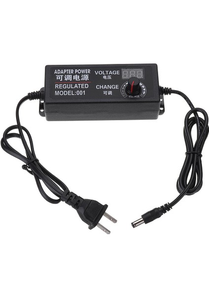 Ac Dc Ayarlanabilir Güç Adaptörü Besleme Fişi 3-24V 2A 48W Hız Kontrol Volt Göstergesi modelleri