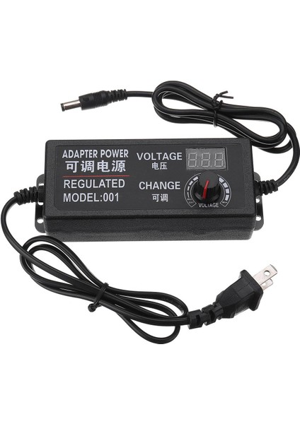 Ac Dc Ayarlanabilir Güç Adaptörü Besleme Fişi 3-24V 2A 48W Hız Kontrol Volt Göstergesi fırsatları