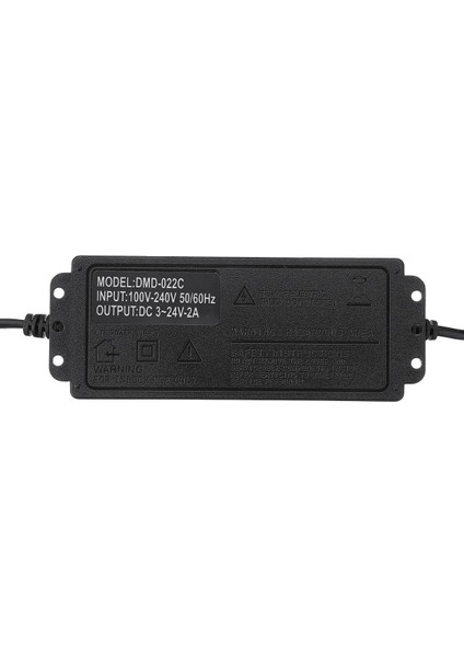 Ac Dc Ayarlanabilir Güç Adaptörü Besleme Fişi 3-24V 2A 48W Hız Kontrol Volt Göstergesi indirimleri