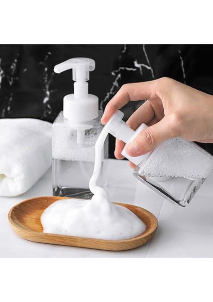 2 Adet Taşınabilir Köpük Şişe Sıvı Sabun Şişeleme Şampuan Losyon Duş Pompası Dispenser Konteyner