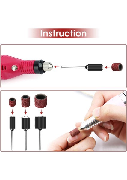 307 Parça Zımpara Seti Tambur Seti 300 Parça Zımpara Bandı Kılıfları (80#-120#-240#) + Dremel Döner Alet Için 6 Parça Tambur Mandrel (2.35MM-3.17MM)+ 1 Kombine Anahtar fırsatları