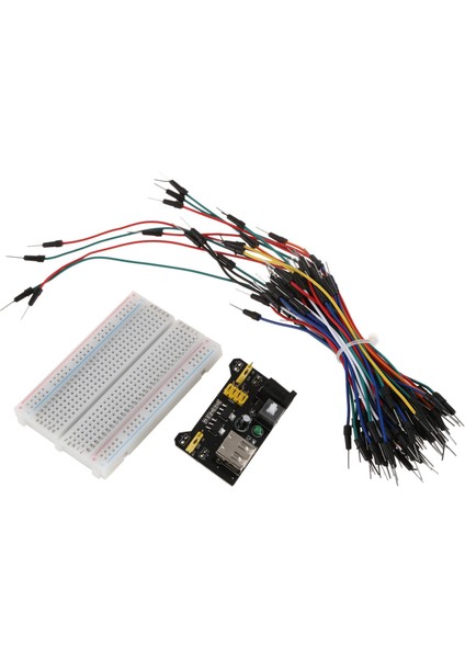 Mini Prototip Tahtası Elektronik Güverte, 65 Adet Breadboard Tel Kablosu Vearz