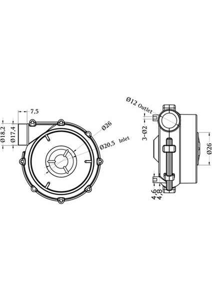 7040 Dc 12V Fırçasız Dc Fan, Küçük Santrifüj Fan, Uyku Solunum Makinesi Oksijen Arıtma 6.5kpa Için Kullanılabilir
