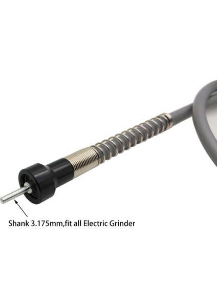 105CM Evrensel Alüminyum Esnek Mil Öğütücü Flex, Dremel 3000 4000 Için Anahtarsız Mandren 1/8 Konnektörlü