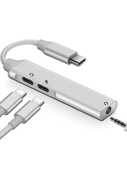 C Tipi USB Adaptörü 3.5mm Jack Kulaklık Kablosu Adaptörü Samsung Galaxy S8 S9 S10 Plus Type-C Ses Kablosu Pd Şarj Konnektörü fiyatları