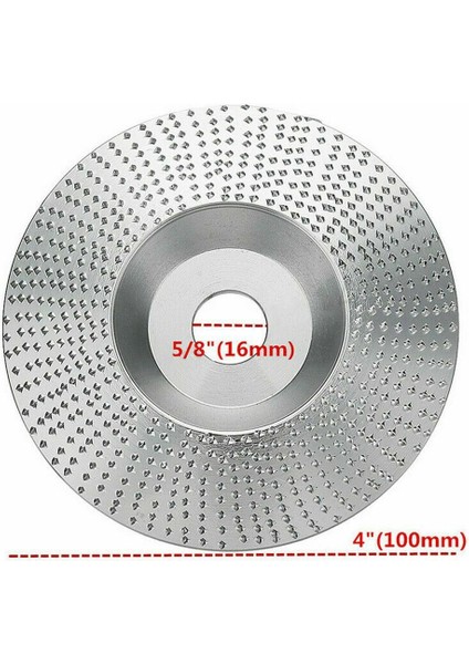 4 Inç 100X16MM Açı Öğütücü Ahşap Taşlama Tekerleği Zımpara Şekillendirme Oyma Diski - Gümüş (Yurt Dışından) modelleri