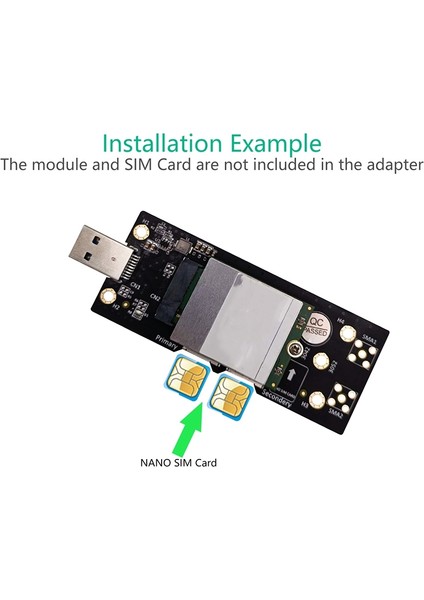 Ngff M.2 Anahtar B - Çift Nano'lu USB 3.0 Adaptör Yükseltici Kartıwwan/lte Modülü Için Konnektör Yuvası