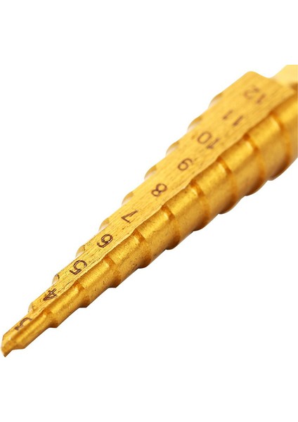Brüt Metal Havşa Basamaklı Matkaplar Titanyum Uç Deliği Boyutu 3-12 mm BI106 indirimleri