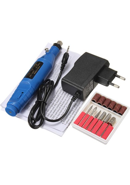 Elektrikli Mini Öğütücü Tırnak Makinesi Dosya Matkap Pedikür Manikür Sanat Salon Takımı