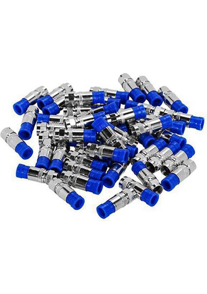 Rg6 Kompanzasyon Konnektörü Koaksiyel Kablo F Kompanzasyon Konnektörü