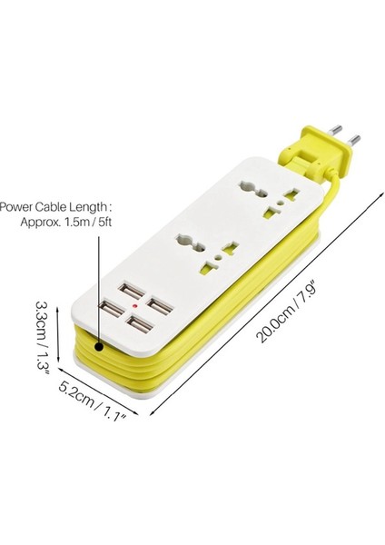 Uzatma Elektrik Soketi Taşınabilir Şarj Portları USB Seyahat Ev Tipi Güç Şeridi Elektrik Soketi Güç Prizleri Akıllı Şarj Cihazı Duvar Ab Fişi 10 Delik