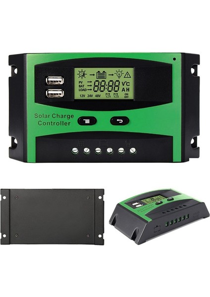30A 12V 24V Güneş Kontrol Cihazı LCD Fonksiyonu Çift USB 5VDC Çıkış Güneş Pilleri Panel Güç Kaynağı Şarj Regülatörü fırsatları