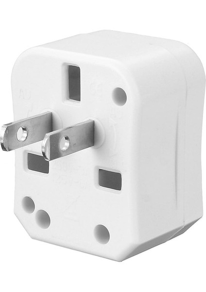 2 USB Bağlantı Noktası Evrensel Seyahat Ac Güç Şarj Cihazı Fiş Adaptörü Dönüştürücü Au Ingiltere Abd Ab Beyaz