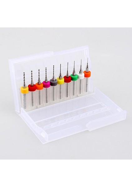 10 Adet/takım Mikro Mini Büküm Matkap Uçları Set Baskı Devre Tungsten Karbür Gravür