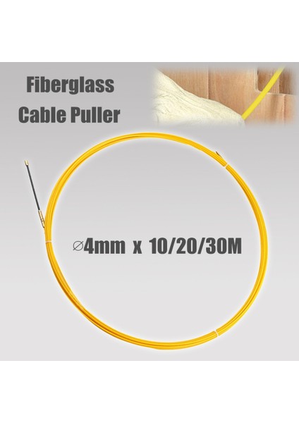 Alettel Kablo Fiberglas Balık Teyp Makarası Boru Kanalı Rodder 4mm # 30M fırsatları