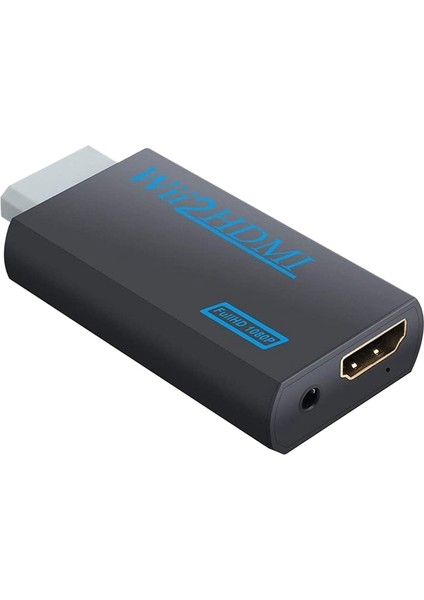 1080P Wii - HDMI Dönüştürücü Adaptör, 3.5mm Ses Jakı ile Pc Için Ses Çıkışı Hdtv Monitör Tüm Wii Ekran Modları(Yurt Dışından)