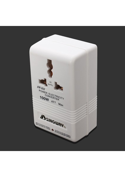 100 Watt 110/220V Çift Yönlü Elektrik Dönüştürücü Ac Adaptör - Beyaz (Yurt Dışından)