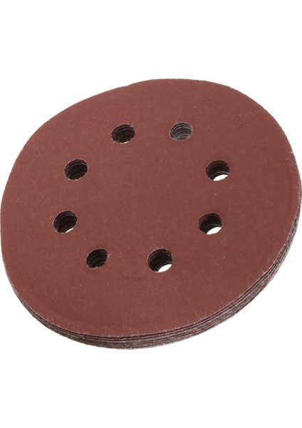 10 Adet 5 Inç 125MM 8 Delik 60 #-2000 # Zımpara Diski Kağıdı Rastgele Yörünge Kanca Döngüsü