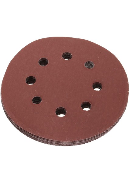 10 Adet 5 Inç 125MM 8 Delik 60 #-2000 # Zımpara Diski Kağıdı Rastgele Yörünge Kanca Döngüsü
