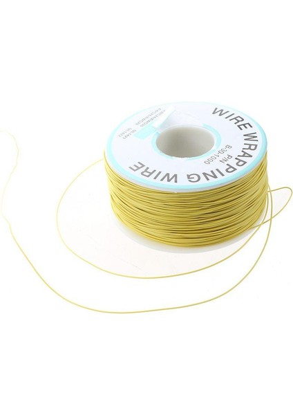 Sarı Pvc Kaplı Kalay Kaplama Bakır Sarma Tel Sarma 305M 30AWG Kablo Makarası(Yurt Dışından)