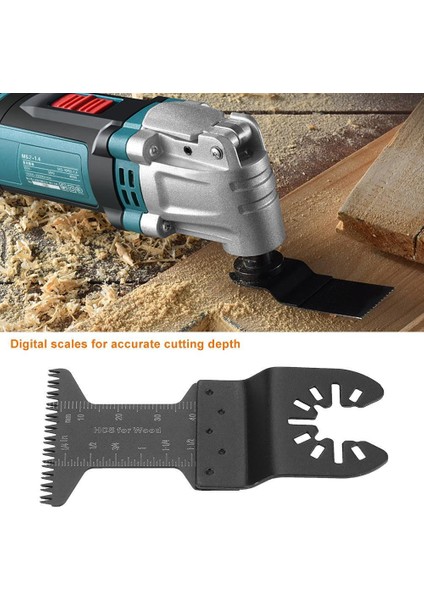 Bosch Dremel Fein Için 20 Adet 44MM Salınımlı Çok Aracı Uzun Dişler