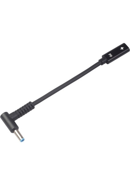 USB Tip C Dişi - HP4506 Erkek 90 ° Adaptör Kablosu 4.5x3.0mm Fiş Dc Güç Dönüştürücü Hp Için Pd Sensör Çipli modelleri