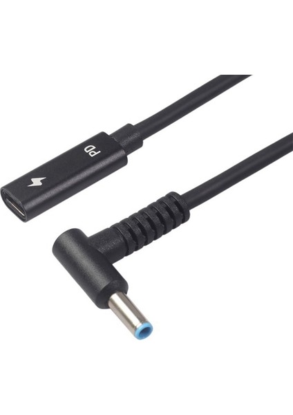 USB Tip C Dişi - HP4506 Erkek 90 ° Adaptör Kablosu 4.5x3.0mm Fiş Dc Güç Dönüştürücü Hp Için Pd Sensör Çipli fırsatları