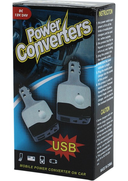 Araç Şarj Cihazı Güç Çevirici Adaptör Dc'den Dc'ye Adaptör Dönüştürücü Artı USB Çıkışı(Yurt Dışından) indirimleri