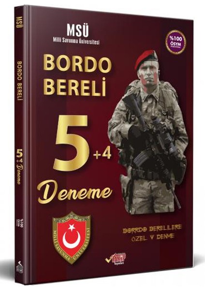 Liyakat Yayınları Msü Bordo Bereli 5+4 Deneme - 2022 Alımlarına Özel Hazırlık