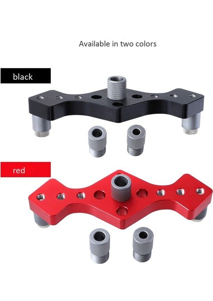 Ağaç Işleme Dübel Jig Dikey Delik Delme Bulucu Kendinden Merkezleme Matkap Kılavuzu 6 8 10MM Cep Delik Jig Siyah