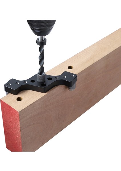 Ağaç Işleme Dübel Jig Dikey Delik Delme Bulucu Kendinden Merkezleme Matkap Kılavuzu 6 8 10MM Cep Delik Jig Siyah