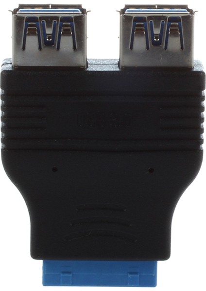 Anakart 2 Bağlantı Noktalı USB 3.0 A Dişi - 20 Pin Başlık Dişi Adaptör Konnektörü(Yurt Dışından)