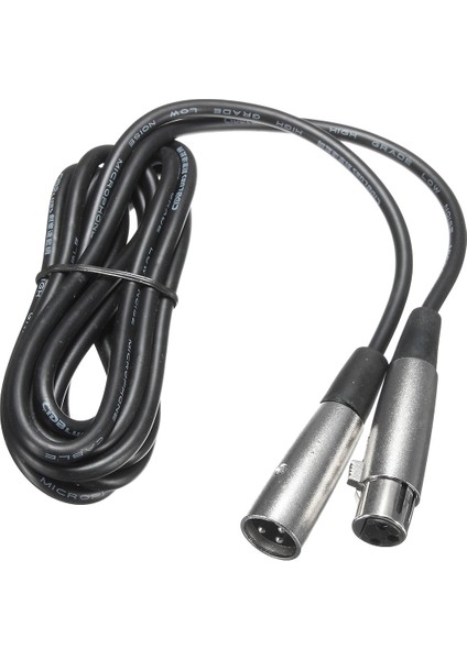 Kullanışlı Araçlar 2.4m Üç Pimli Konektör Xlr Mikrofon Kablosu ve Ses Sinyali Kablosu Dengeli Tel