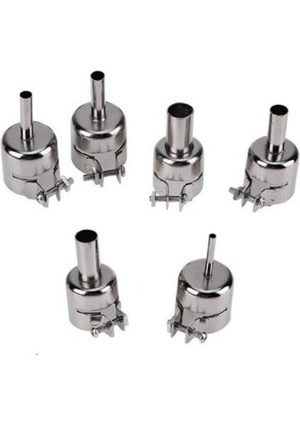 6 Adet 3-12MM Dairesel Nozullar Sıcak Hava Lehimleme Istasyonu Için Evrensel Metal Isıya Dayanıklı Nozullar (Yurt Dışından)