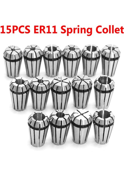 15 Adet ER11 Yaylı Pens Seti Cnc Oyma Makinesi ve Freze Torna Aracı Dıy(Yurt Dışından)